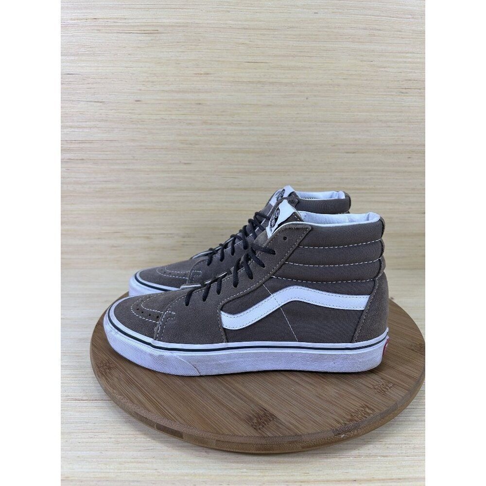Vans Sk8 Hi Falcon White Leather Athletic Shoes Unisex Womens 8